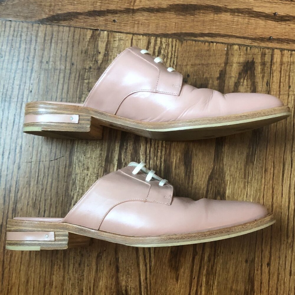 Freda Salvador Leather Studded Accents Mules - Picture 2 of 5